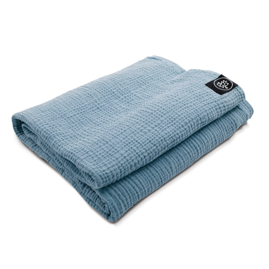 Shavasana Decke - Aqua Musselin